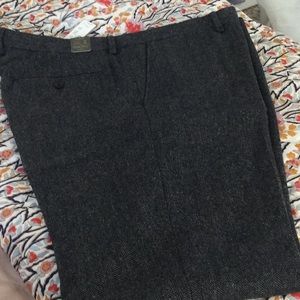 J.Crew gorgeous herringbone suiting trousers.